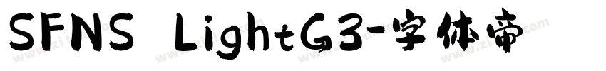 SFNS LightG3字体转换